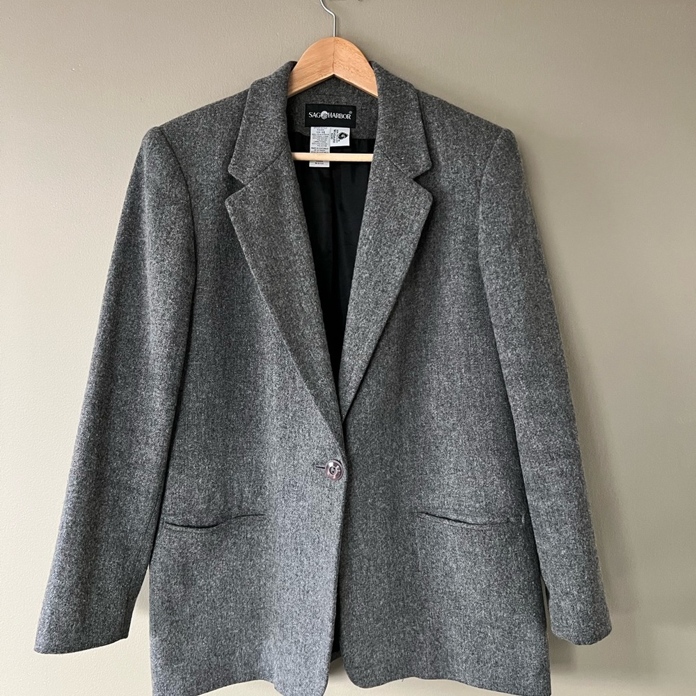 Sag Harbor Women's Grey Blazer